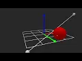 Collision of a sphere with a line segment