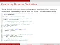 Chapter 5 Constructing Bootstrap Distribution with R
