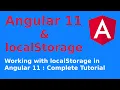 LocalStorage in Angular 11 Store Angular 11 Form Data in LocalStorage LocalStorage Angular 11
