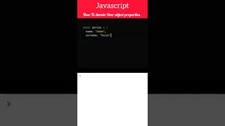 JAVASCRIPT OBJECTS How to iterate over object properties