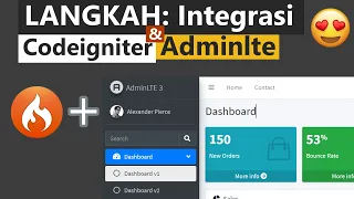 LANGKAH-LANGKAH MUDAH Integrasi antara Codeigniter 4 dengan Adminlite 3 Codeigniter 4 Adminlte