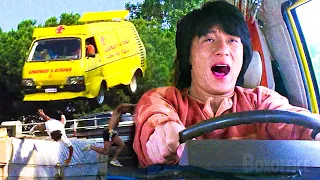 jackie chans amazing car stunt wheels on meals clip