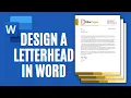 How to Create a Business Letterhead in Word Letterhead Template Design