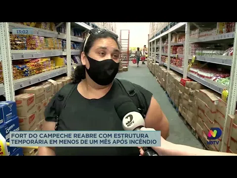 Fort do Campeche reabre com estrutura temporária em menos de um mês após incêndio