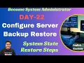 How to Restore Windows Server 2019 from System State Backup DSRM Mode