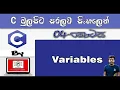C Language Sinhala By ChamiViews Part 4 - Variables