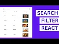 Search Filter in React JS Filter in React JS