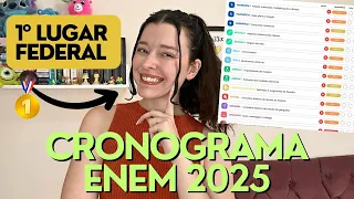 COMO MONTAR UM CRONOGRAMA DE ESTUDOS PARA O ENEM 2025 | Melhor Cronograma Enem!!!