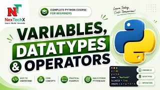 2 Python Variables Data Types Operators Explained Practically Python Full Course