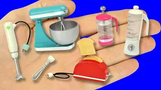 diy miniatures blender toaster mixer diy dollhouse