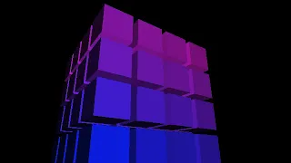 3D Software Rendering - Rotating Cubes
