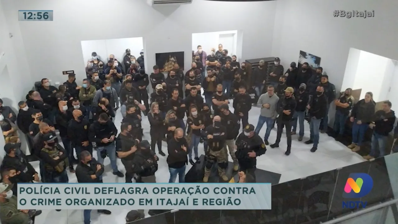 Polícia Civil deflagra operação contra o crime organizado em Itajaí e região