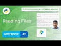 Notebook 09 - Reading Files