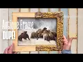 DIY Antique Frame Dupe IOD Trimmings 4 Mould Tutorial for a Stunning Gallery Wall