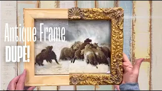 DIY Antique Frame Dupe IOD Trimmings 4 Mould Tutorial for a Stunning Gallery Wall