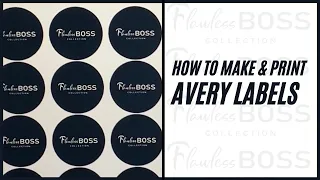 How to create and print Avery Labels straight from home Business Tip