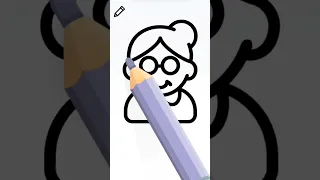 Masterpiece How To Draw A Grandmother In Easy Steps Art Doodle Easydrawing Trending Howtodraw 