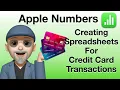 Using Apple Numbers for Credit Card Transactions