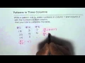 Write Pattern Rule from Numbers in Three Columns