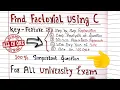 Find Factorial of a Number Using For Loop in C C Programming Tutorial Code Hacker