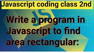 find area of rectangle in javascript coding