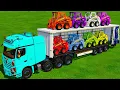 Download Lagu TRANSPORT with Colors - Mini Loaders ON DOUBLE ROOF TRAILER | Farming Simulator 22