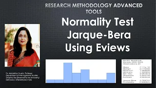 Normality Test Jarque-Bera Using Eviews eviews normality histogram