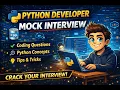 Python Developer Mock Interview Real Coding Questions Answers