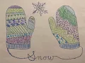 Mittens 3-6th Grade Texture and Pattern