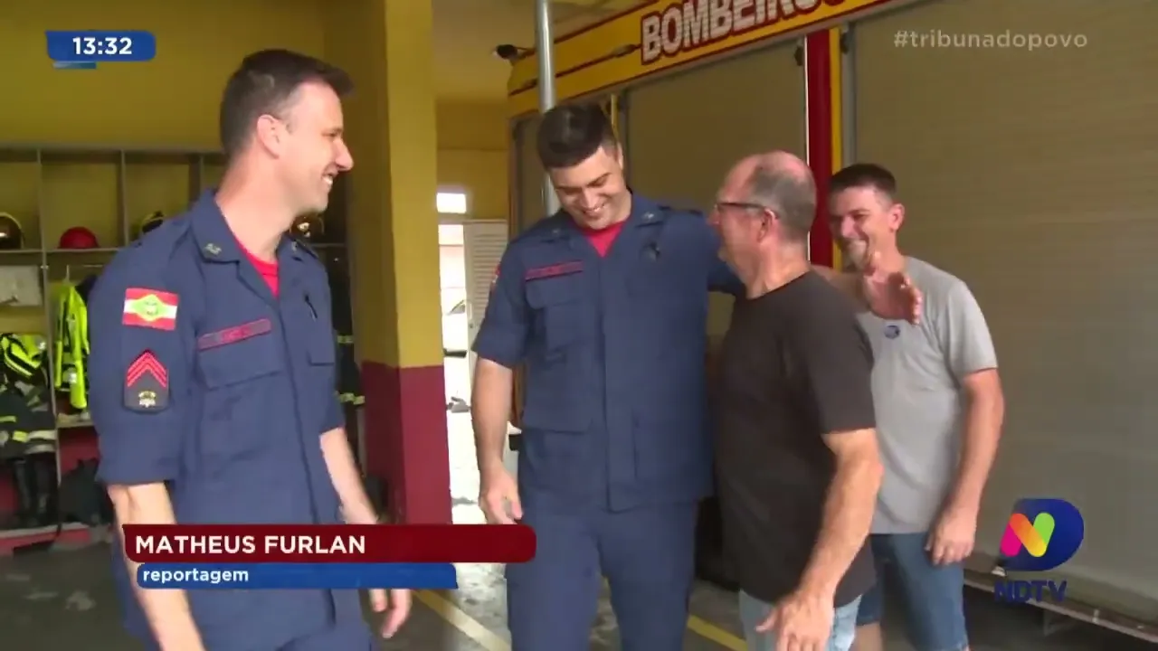 Irmãos relatam os momentos de tensão que viveram antes de serem salvos pelos bombeiros