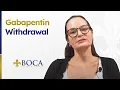 Gabapentin Wit rawal