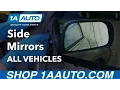 How to Install Replace Side Mirrors on any Car Truck SUV