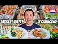 The BIGGEST Buffet in Cambodia Seafood Buffet with Oysters River Prawns Khmer Local Dishes