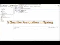 Qualifier Annotation in Spring
