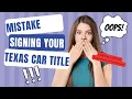 Signed your Texas Car Title Wrong Here s how to Fix it Statement of Fact Statement of Correction