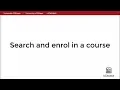 Search and Enrol in a Course