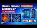 Brain Tumor Detection Using Deep Learning CNN M Tech Thesis Project Medical Image Processing
