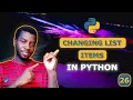 26 - Change List Items in Python Update Values Easily