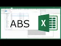Excel ABS Function Return the Absolute Value Excel in Minutes