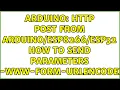 Arduino HTTP POST from ESP32 How to send parameters x-www-form-urlencoded
