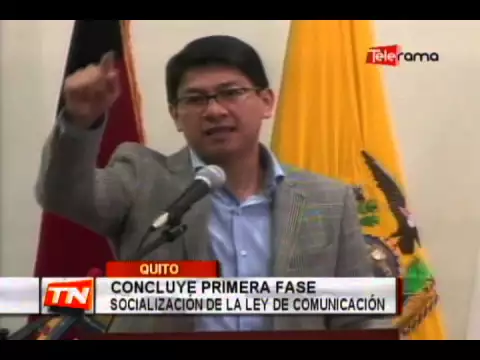 Concluye primera fase socialización de la ley de comunicación