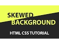 CSS Skewed Background Tutorial - pure css tutorial