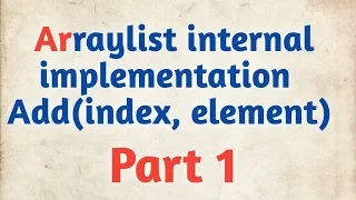 Add element at specified index in ArrayList - Add index element