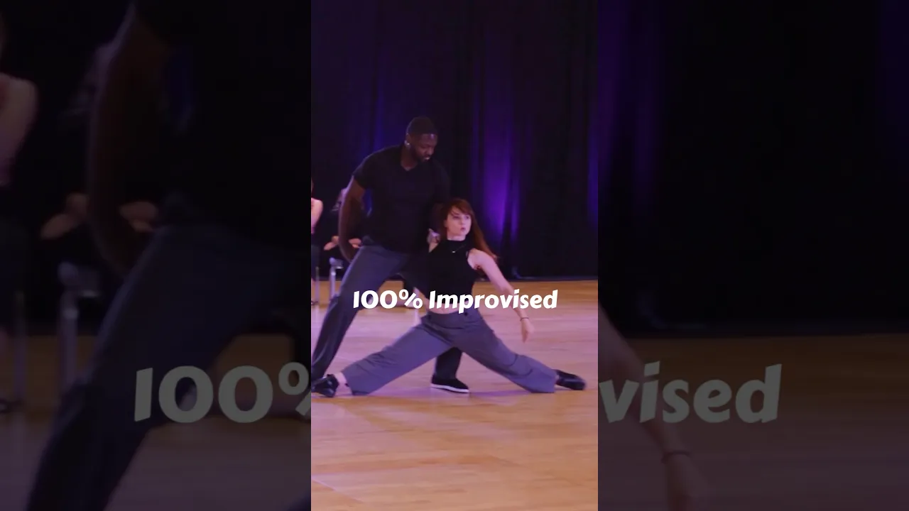 Great section from a fun dance 🥳 #improv #westcoastswing