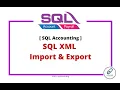 SQL XML Import Export