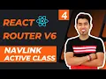 React Router v6 Tutorial in Hindi NavLink Component Default Active Class for Current Page