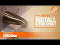 How to Install a Tub Spout The Home Depot with thisoldhouse