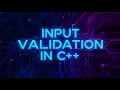 C Course Input validation