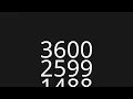 3600 Second Countup Timer