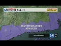 FORECAST First Alert Weather Days for snow tonight followed by cold wind